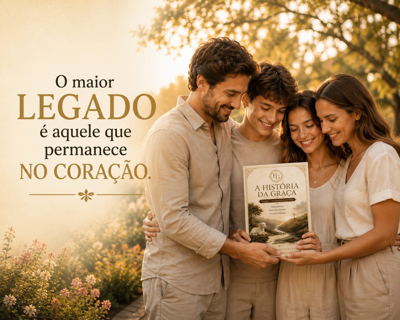 Família feliz vivendo experiência incrível